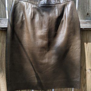 Vintage Carlisle Leather Pencil Skirt